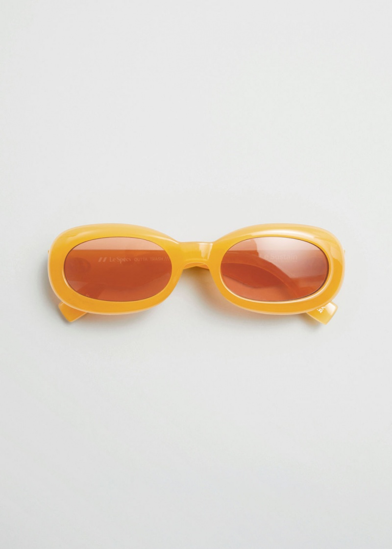 & Other Stories Le Specs Outta Trash Sunglasses Senape | NOS-SN114581