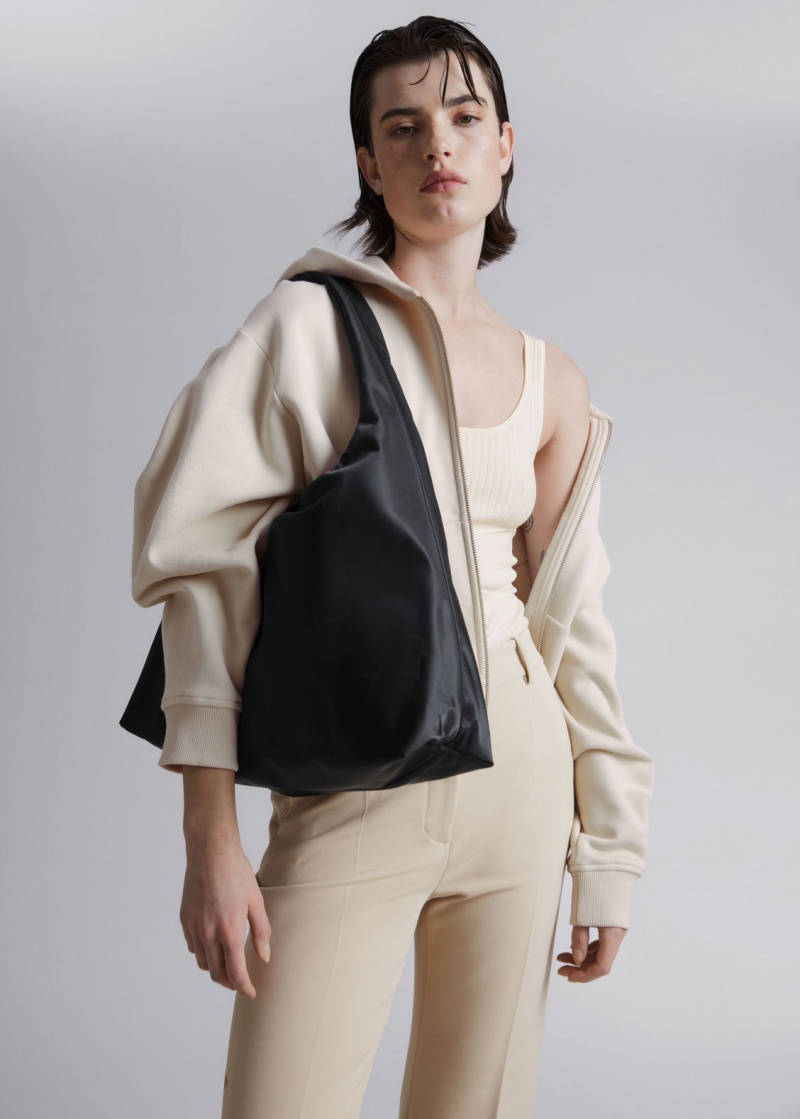 & Other Stories Nylon Shoulder Bag Nere | NOS-SN114536