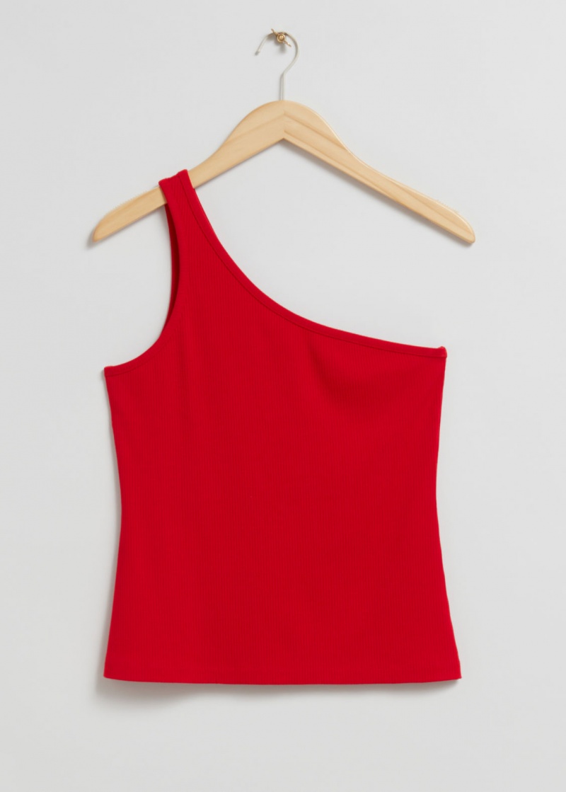 & Other Stories One Shoulder Top Rosse | NOS-SN113962