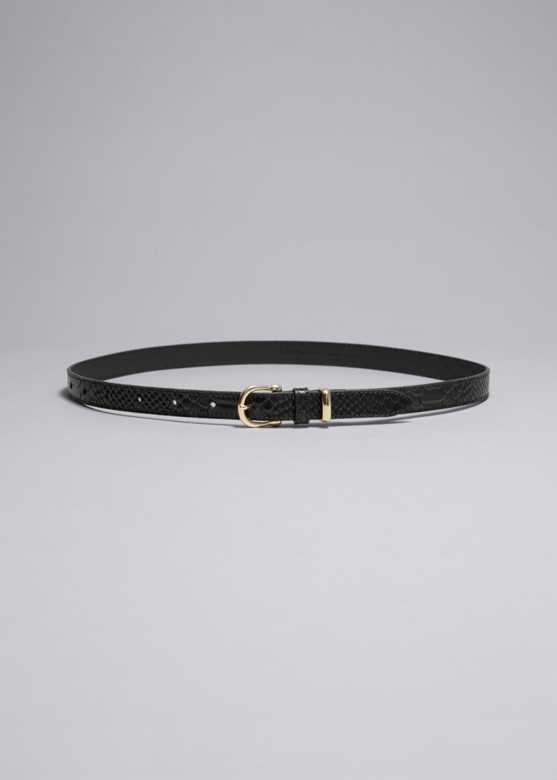 & Other Stories Pelle Belt Nere | NOS-SN114622