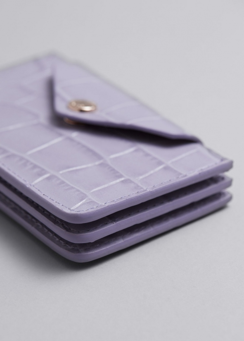 & Other Stories Pelle Card Holder Lavanda | NOS-SN114572