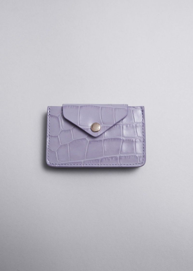 & Other Stories Pelle Card Holder Lavanda | NOS-SN114572