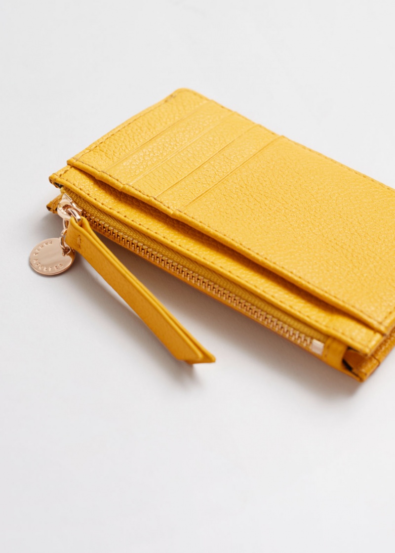 & Other Stories Pelle Card Wallet Lemon | NOS-SN114563