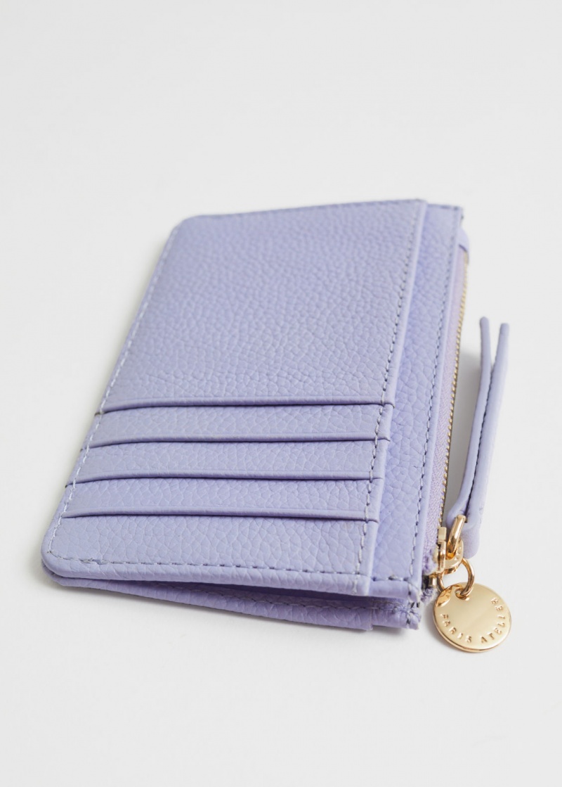 & Other Stories Pelle Card Wallet Viola | NOS-SN114564