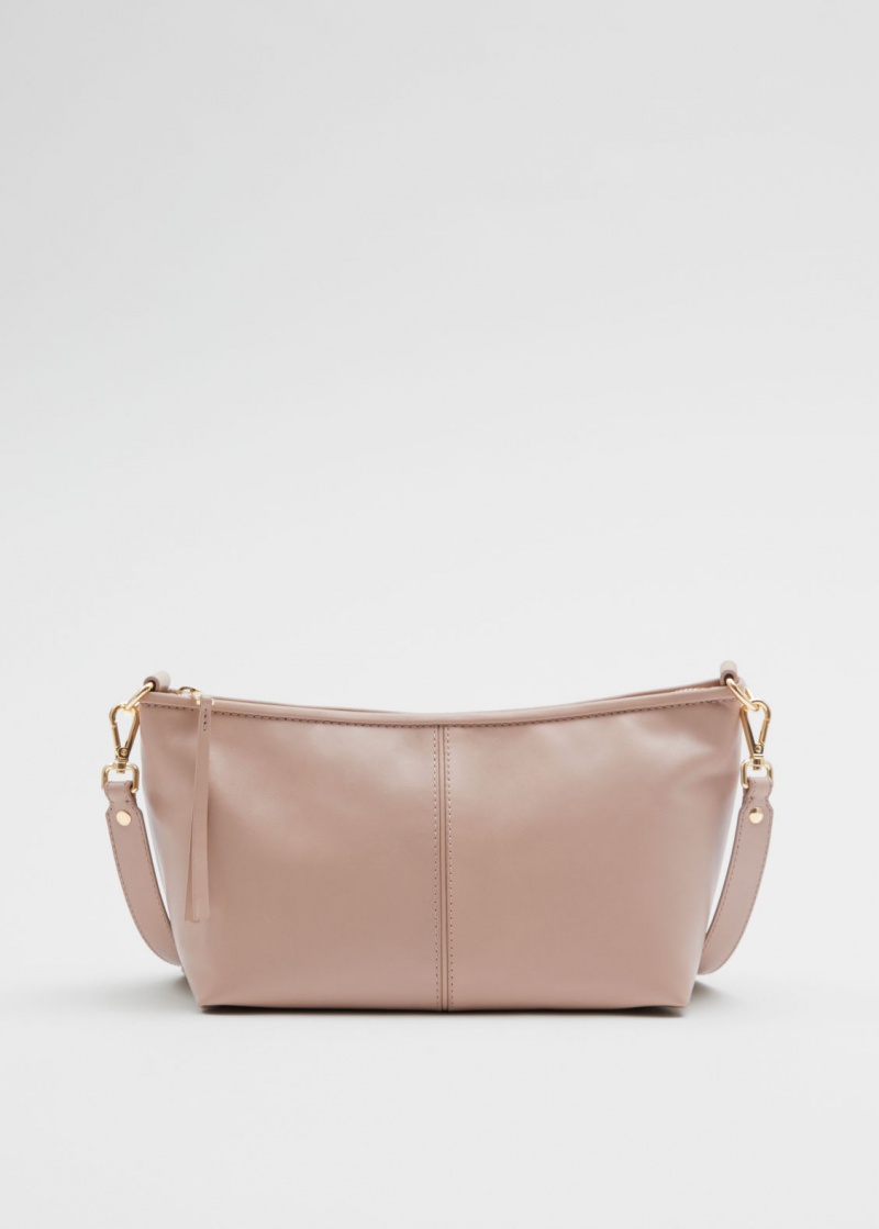 & Other Stories Pelle Shoulder Bag Beige | NOS-SN114523