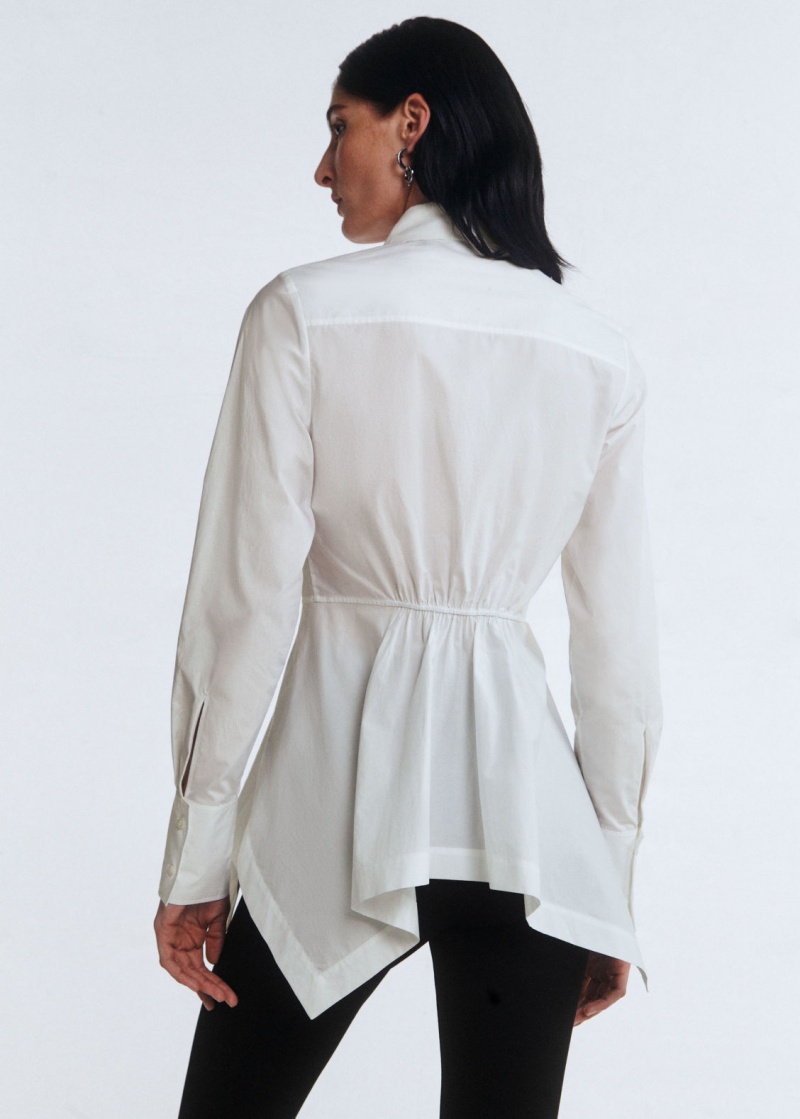 & Other Stories Peplum Shirt Bianche | NOS-SN113806