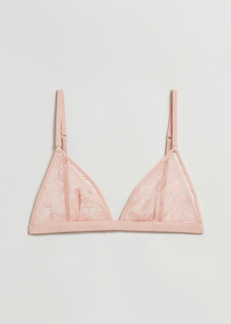 & Other Stories Pizzo Soft Bra Beige | NOS-SN114396