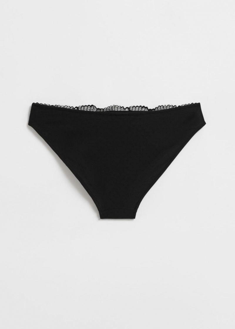 & Other Stories Poppy Pizzo Briefs Nere | NOS-SN114394