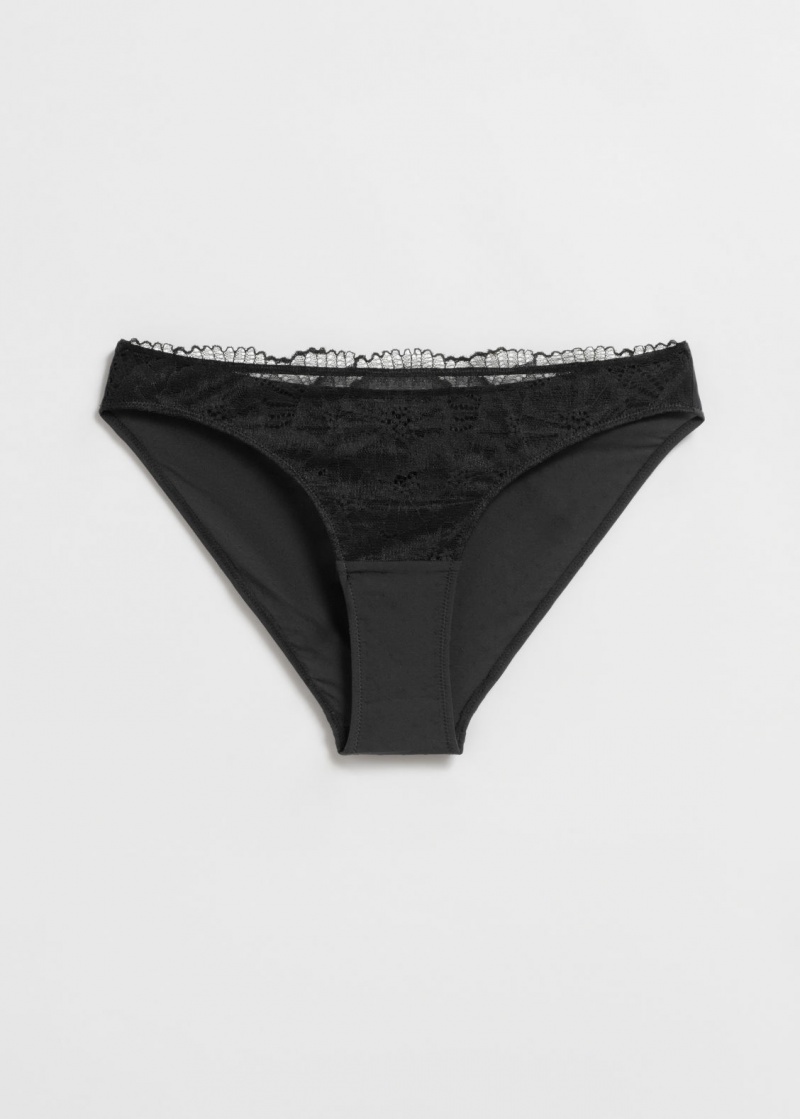 & Other Stories Poppy Pizzo Briefs Nere | NOS-SN114394