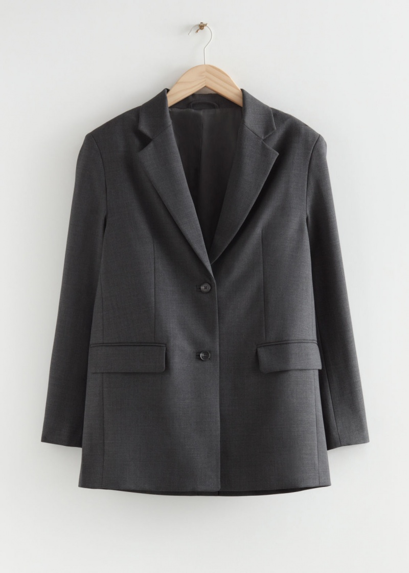 & Other Stories Relaxed Blazer Grigie | NOS-SN113707