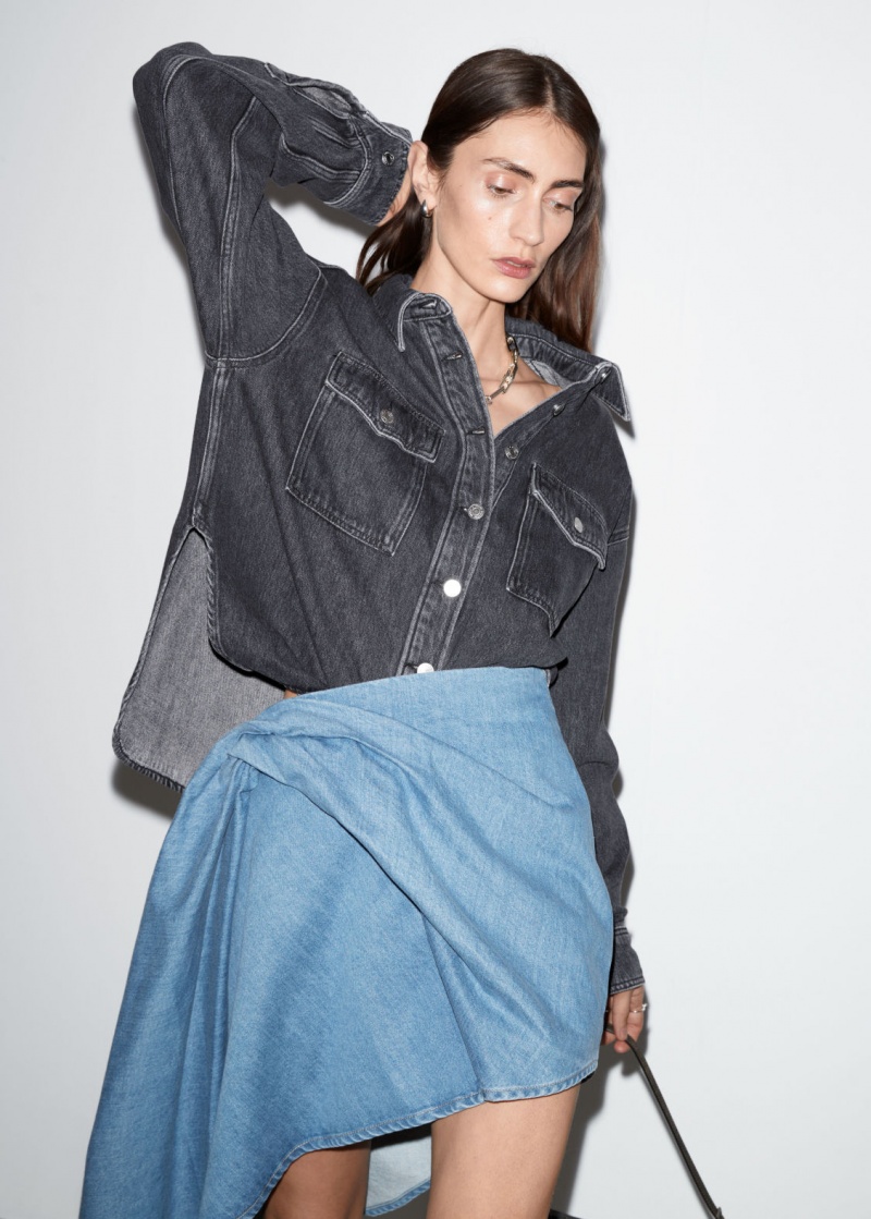 & Other Stories Relaxed Denim Shirt Nere | NOS-SN113898