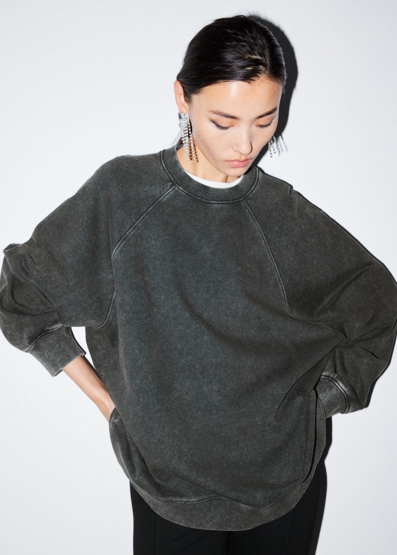 & Other Stories Relaxed Sweatshirt Nere | NOS-SN114113