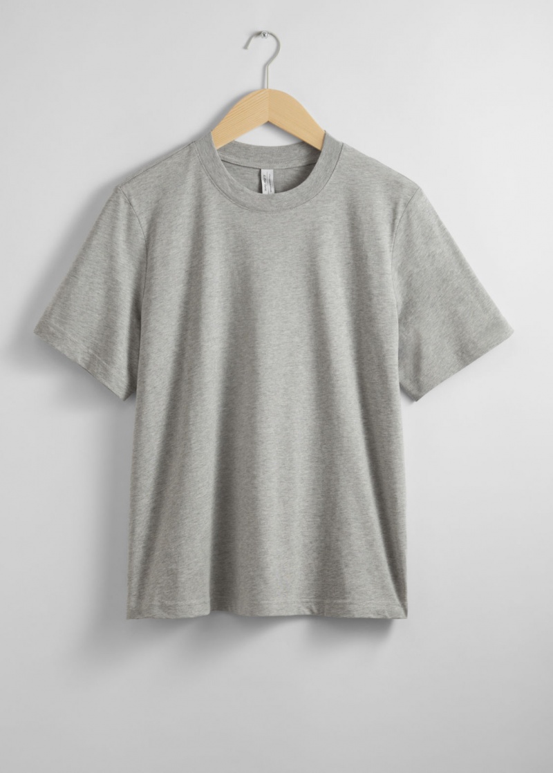 & Other Stories Relaxed T-Shirt Grigie | NOS-SN114131