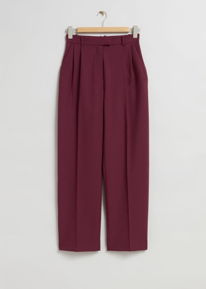 & Other Stories Relaxed Tailored Trousers Viola | NOS-SN114287