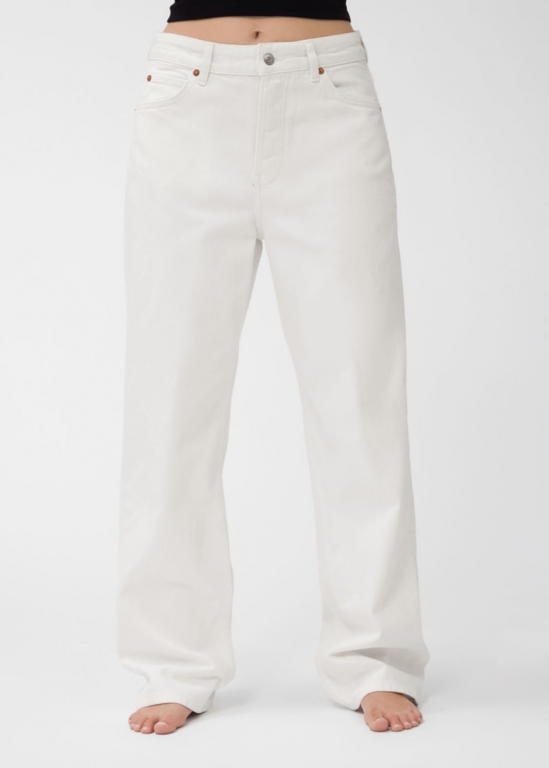 & Other Stories Relaxed Tapered Jeans Bianche | NOS-SN114242