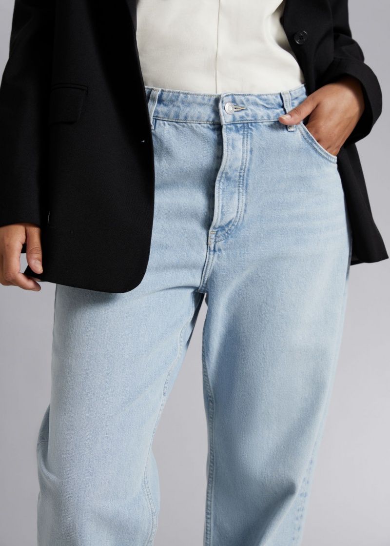 & Other Stories Relaxed Tapered Jeans Blu Chiaro | NOS-SN114234