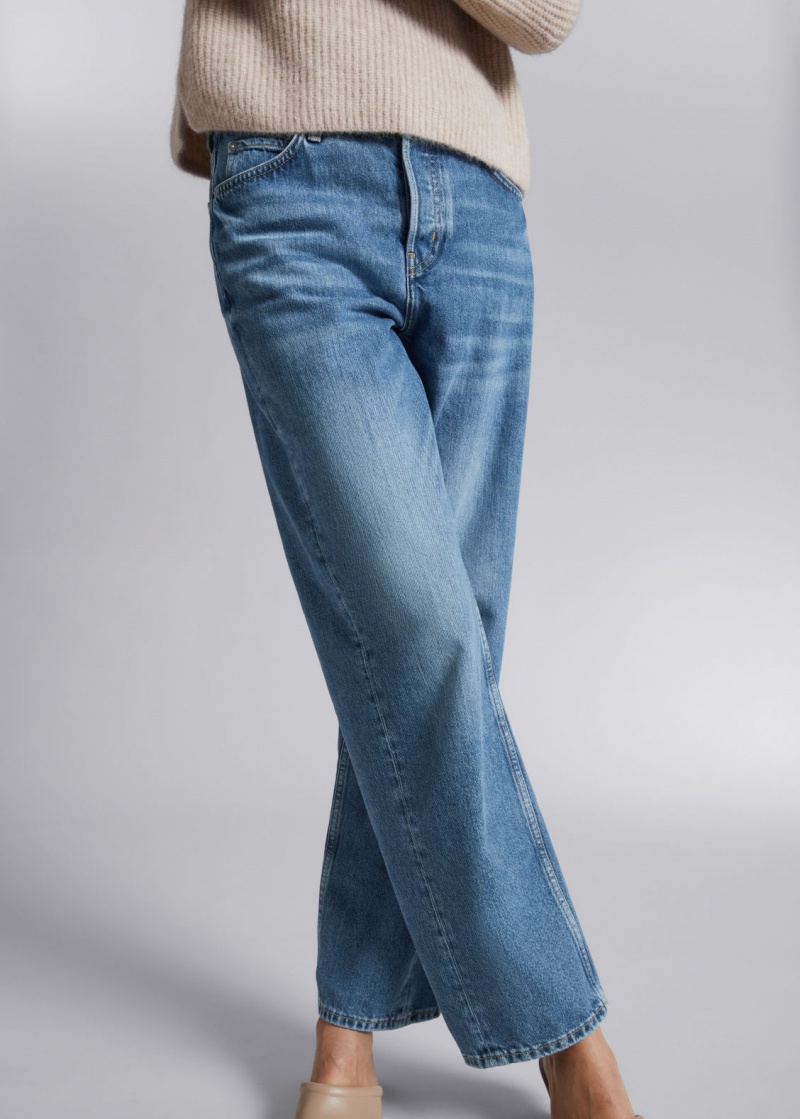 & Other Stories Relaxed Tapered Jeans Blu Chiaro | NOS-SN114213