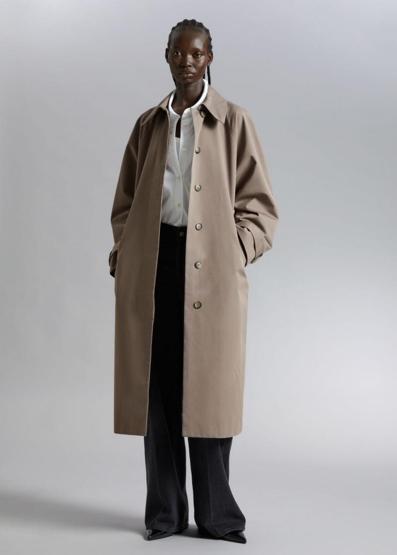 & Other Stories Relaxed Trench Coat Beige | NOS-SN113766