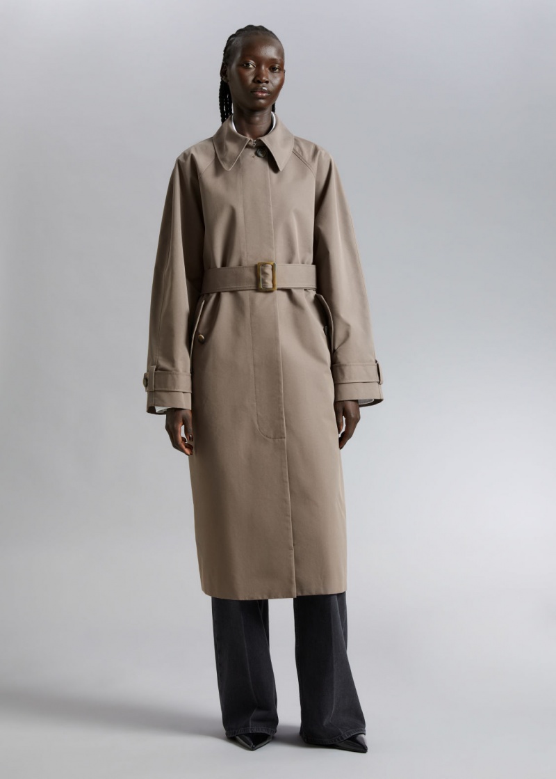 & Other Stories Relaxed Trench Coat Beige | NOS-SN113766