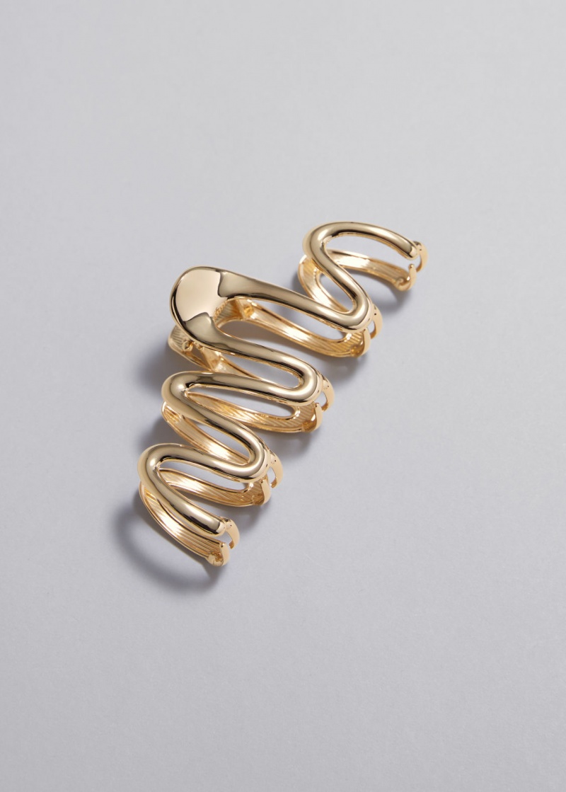 & Other Stories Sculptural Claw Clip Oro | NOS-SN114665