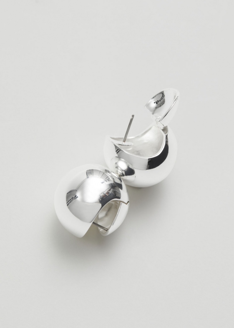 & Other Stories Silver Ball Earrings Argento | NOS-SN114682