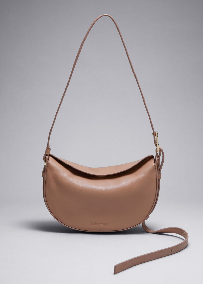 & Other Stories Small Pelle Shoulder Bag Beige | NOS-SN114538