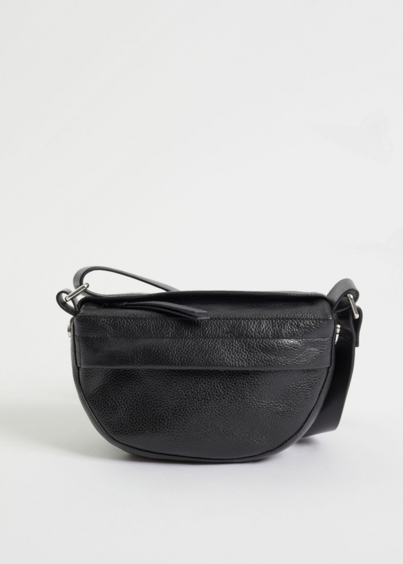 & Other Stories Small Soft Pelle Crossbody Bag Nere | NOS-SN114516