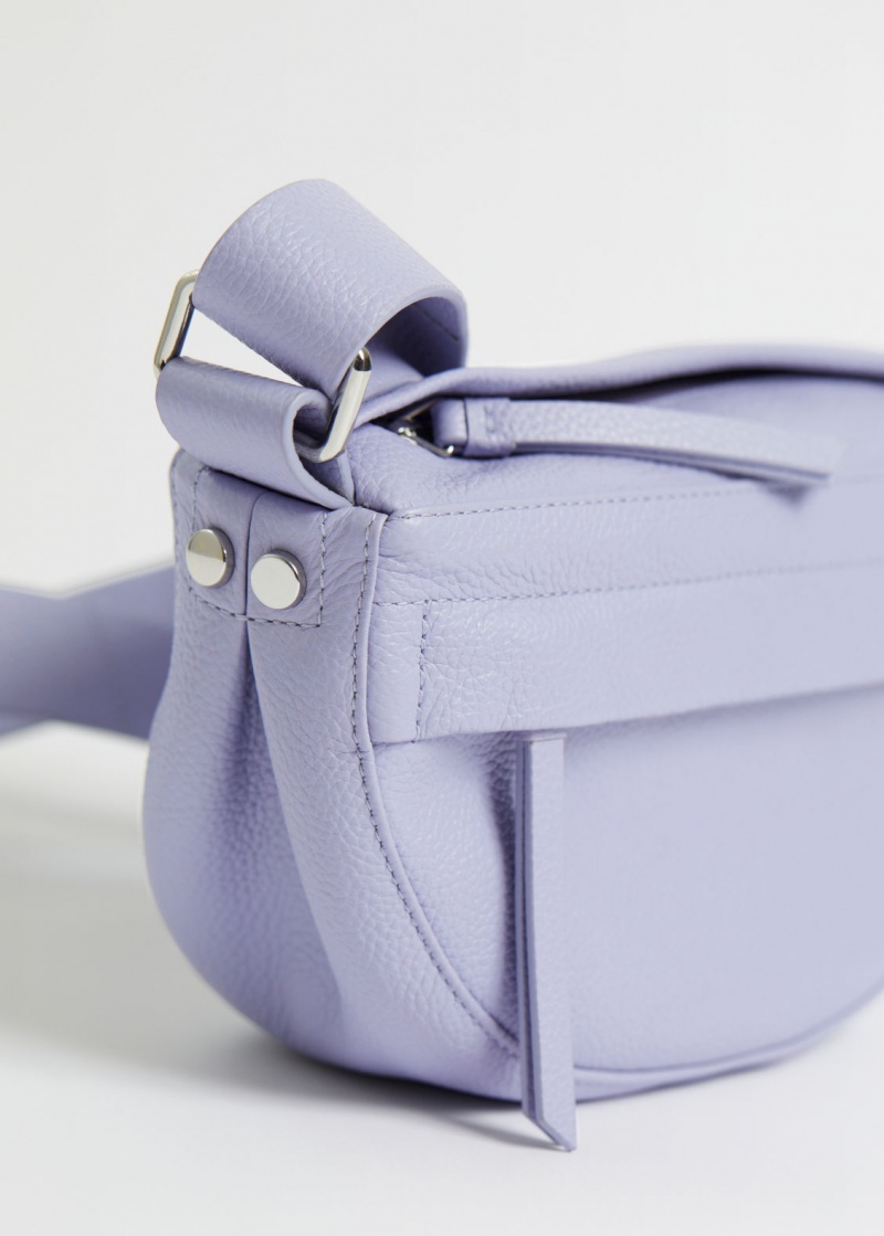 & Other Stories Small Soft Pelle Crossbody Bag Viola | NOS-SN114517