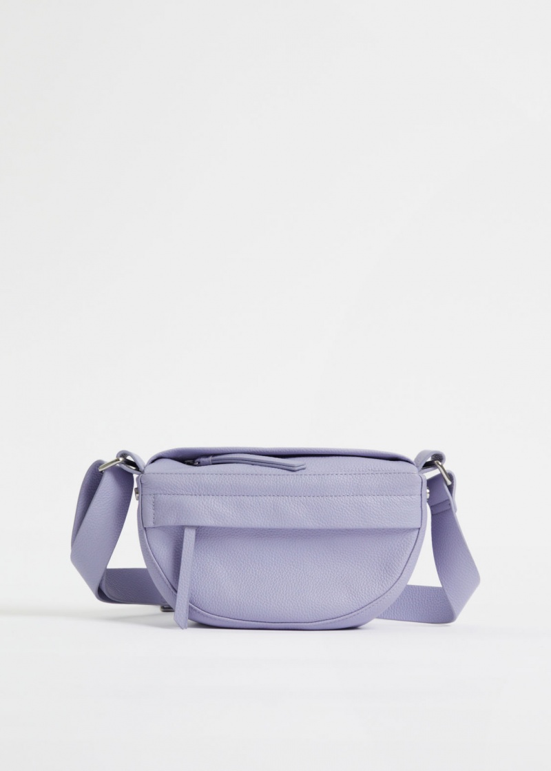 & Other Stories Small Soft Pelle Crossbody Bag Viola | NOS-SN114517