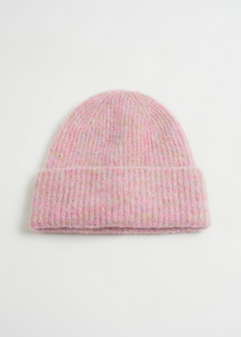 & Other Stories Space Dye Lana Vergine Beanie Rosa | NOS-SN114633