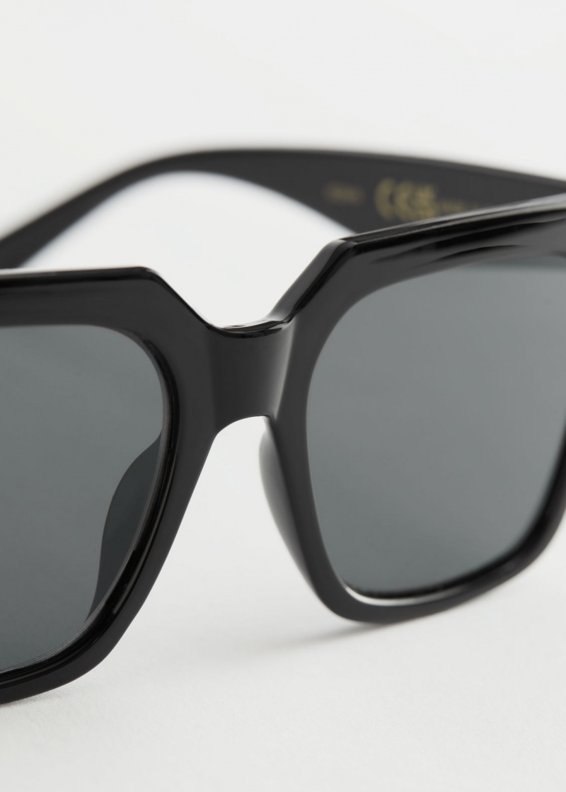 & Other Stories Squared Sunglasses Nere | NOS-SN114602