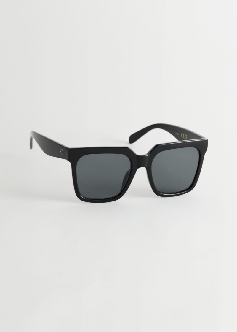 & Other Stories Squared Sunglasses Nere | NOS-SN114602