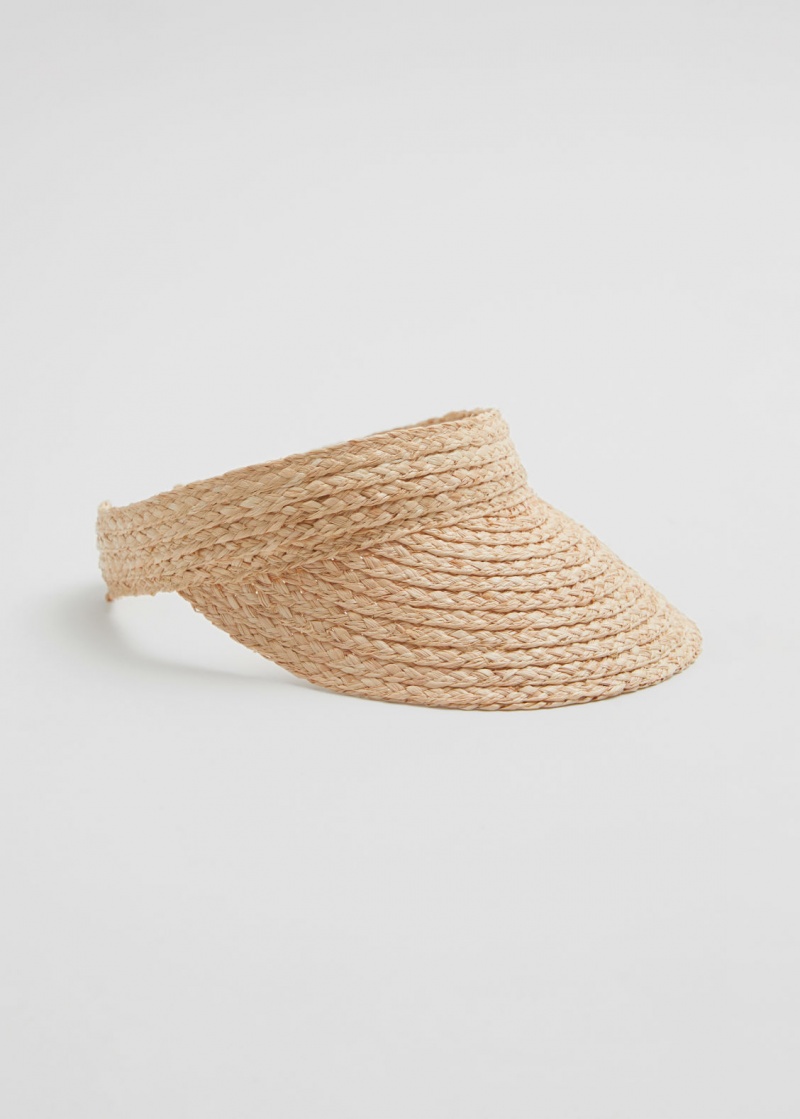 & Other Stories Straw Visor Beige | NOS-SN114641