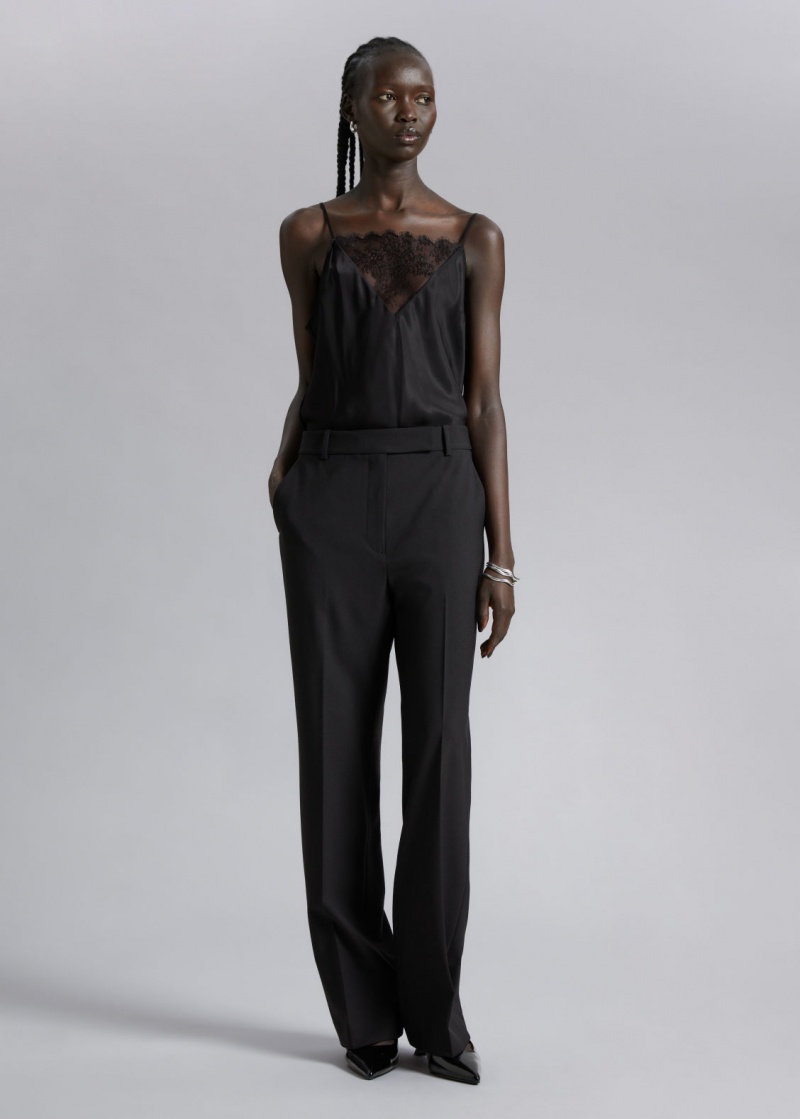 & Other Stories Tailored Trousers Nere | NOS-SN114314