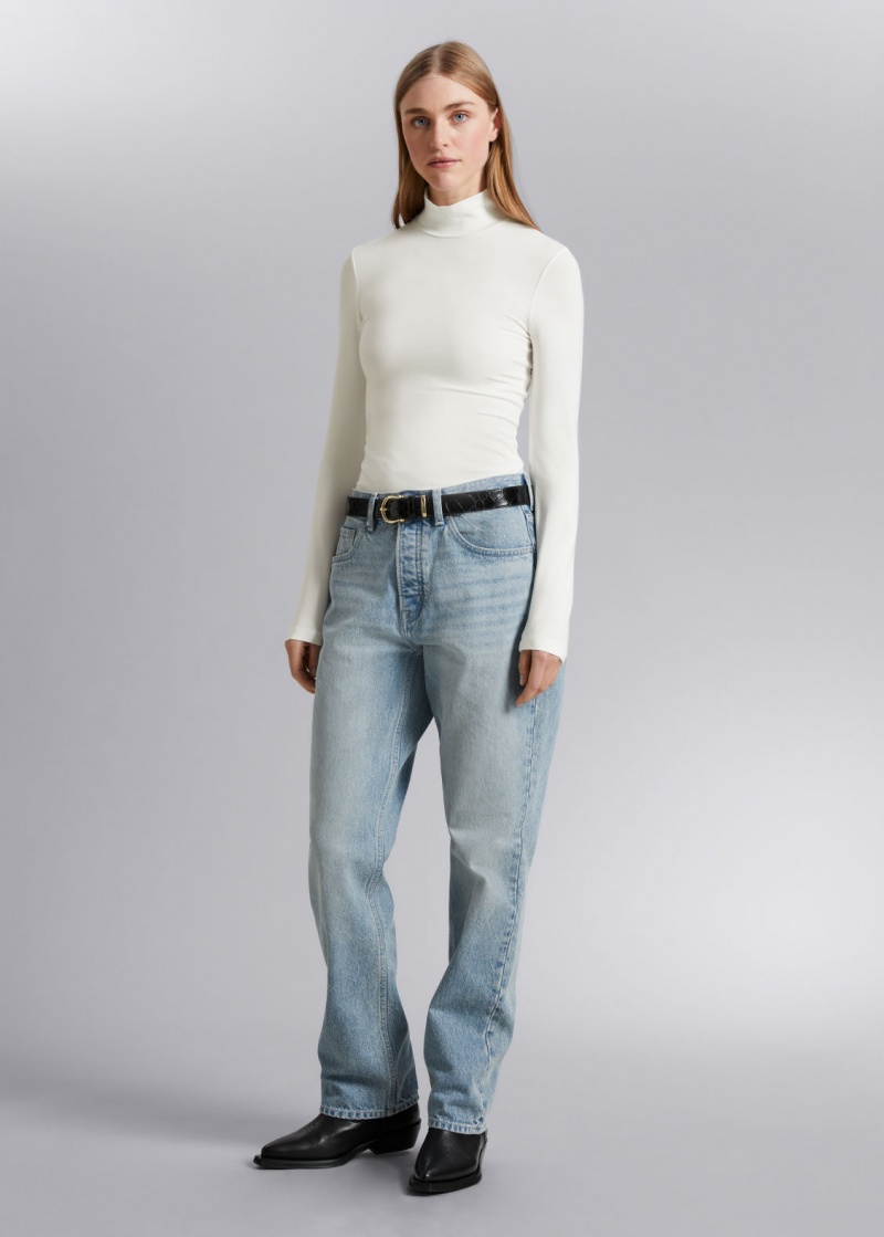 & Other Stories Turtleneck Top Bianche | NOS-SN113991