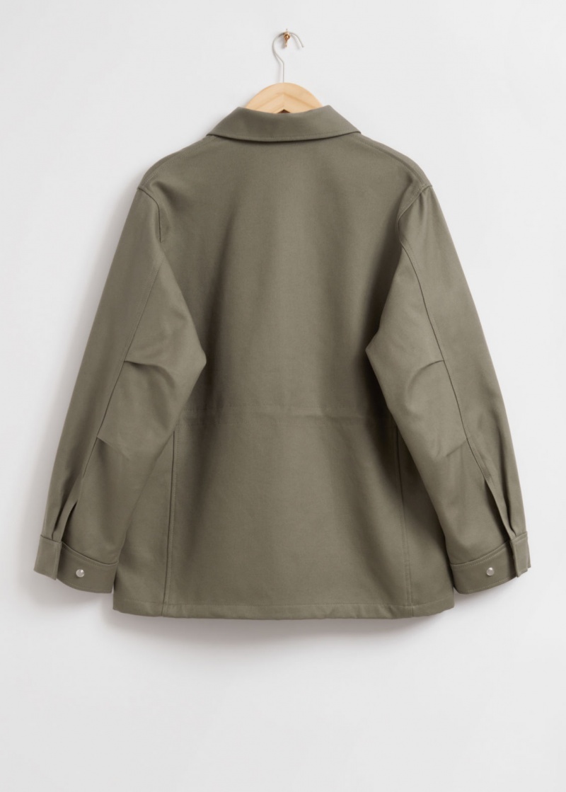 & Other Stories Utility Jacket Khaki | NOS-SN113737