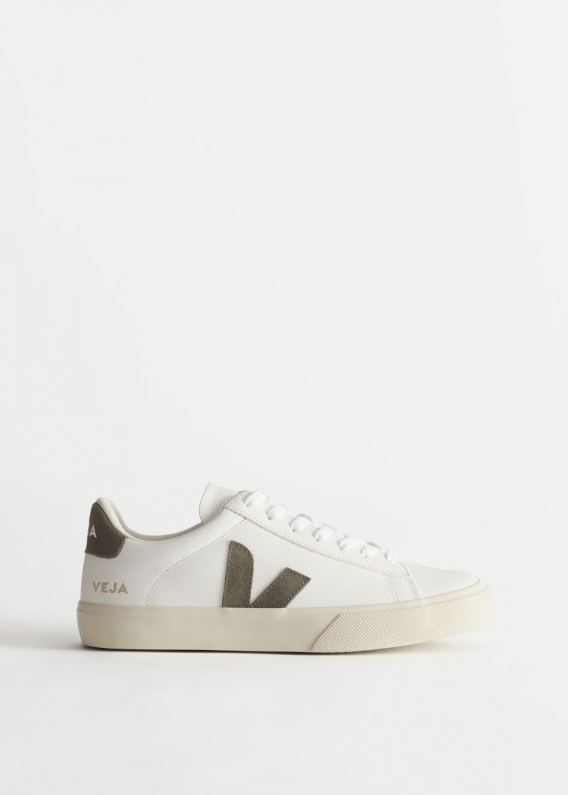 & Other Stories Veja Campo Pelle Sneakers Bianche Verdi | NOS-SN114404