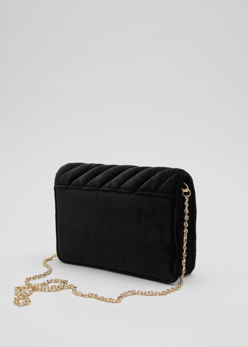 & Other Stories Velvet Shoulder Bag Nere | NOS-SN114529