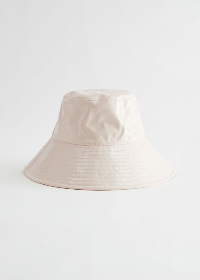 & Other Stories Vinyl Bucket Hat Gialle Chiaro | NOS-SN114632