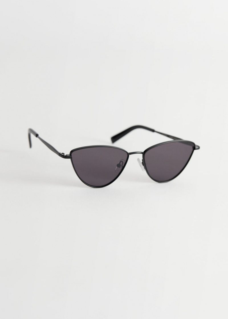 & Other Stories Wire-frame Cat Eye Sunglasses Nere | NOS-SN114598